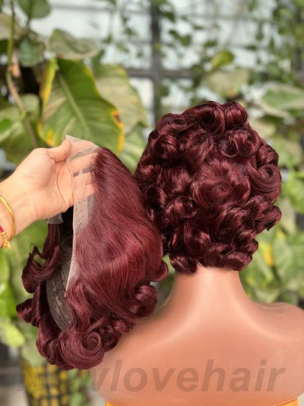 short frontal lace curly wig - 图片 9