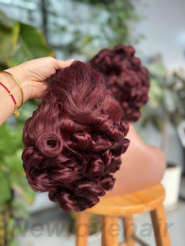 short frontal lace curly wig - 图片 21