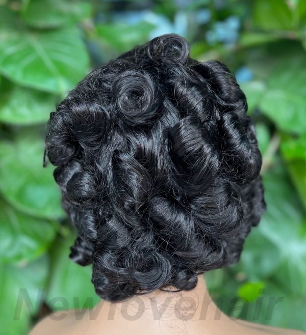 short frontal lace curly wig - 图片 13