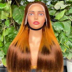 Gradient, colorful bobo wig