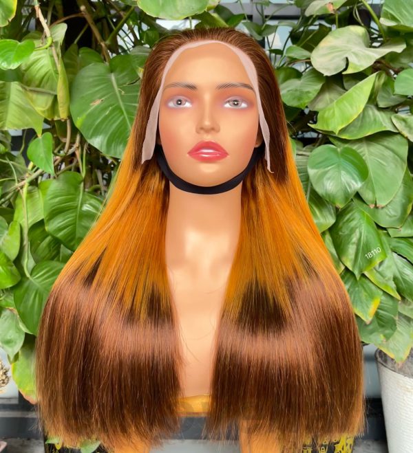 Gradient, colorful bobo wig