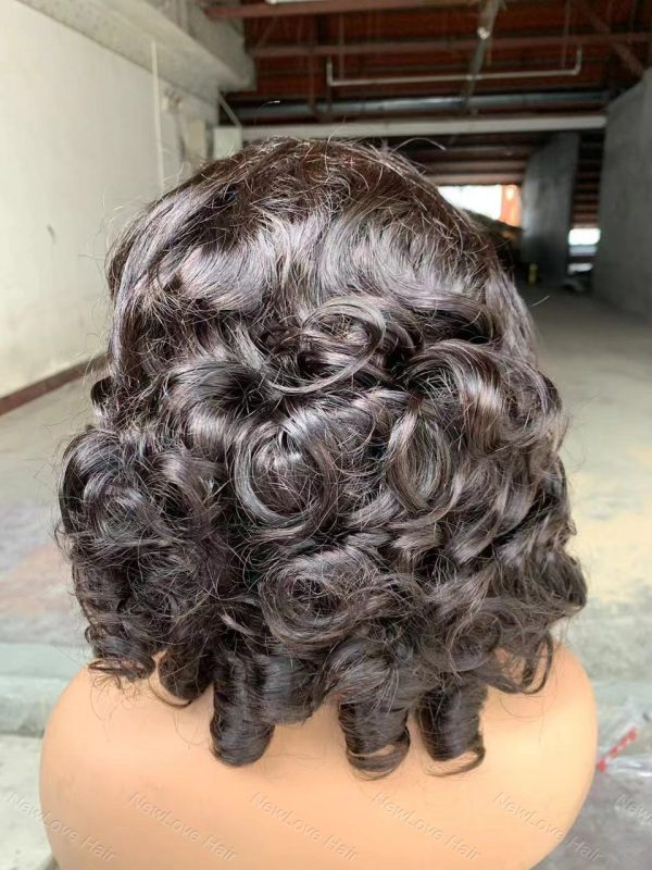 super double drawn egg curly bobo wig  - 图片 6
