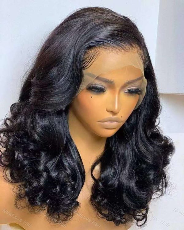 super double drawn egg curly bobo wig 
