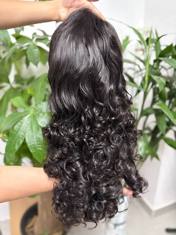 13x4 Lace Wig – Elastic Curly (Egg Roll Curls) - 图片 3