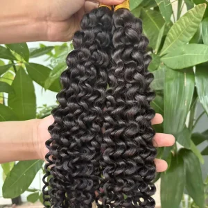 Bulk Hair 100% Virgin Hair Deep Curly (2 Pieces Total)